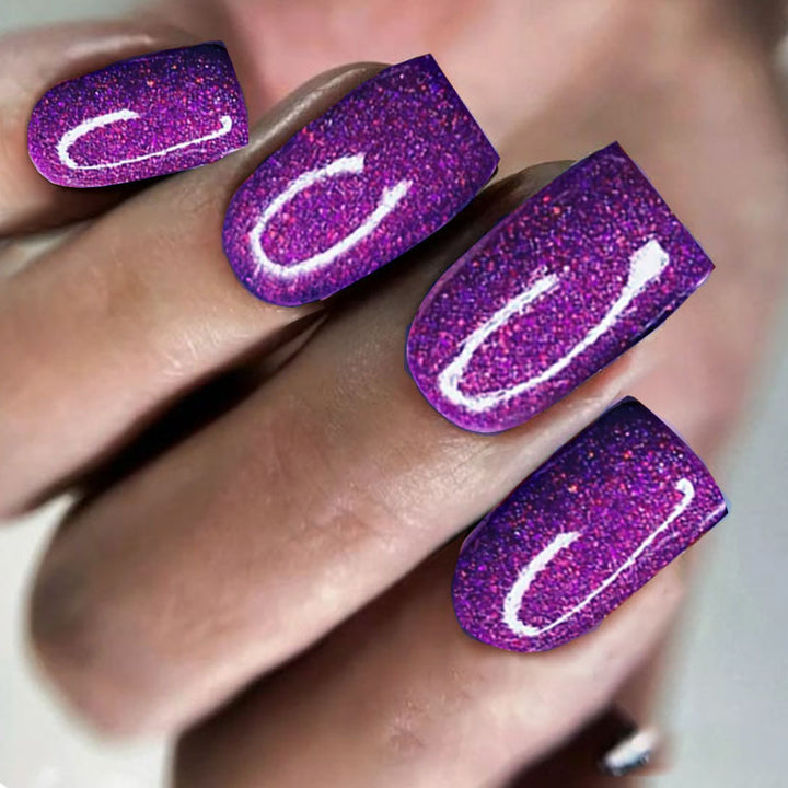 Glittering Gel Nail Tips Stornfield