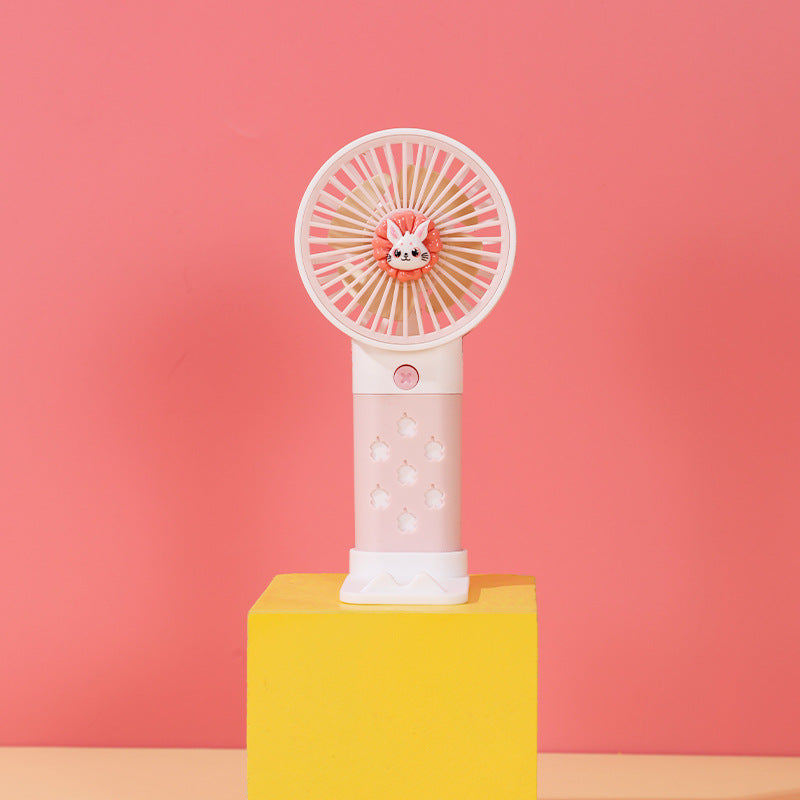 Women's Portable Mini Hand Fan with Cute Rabbit Design Stornfield