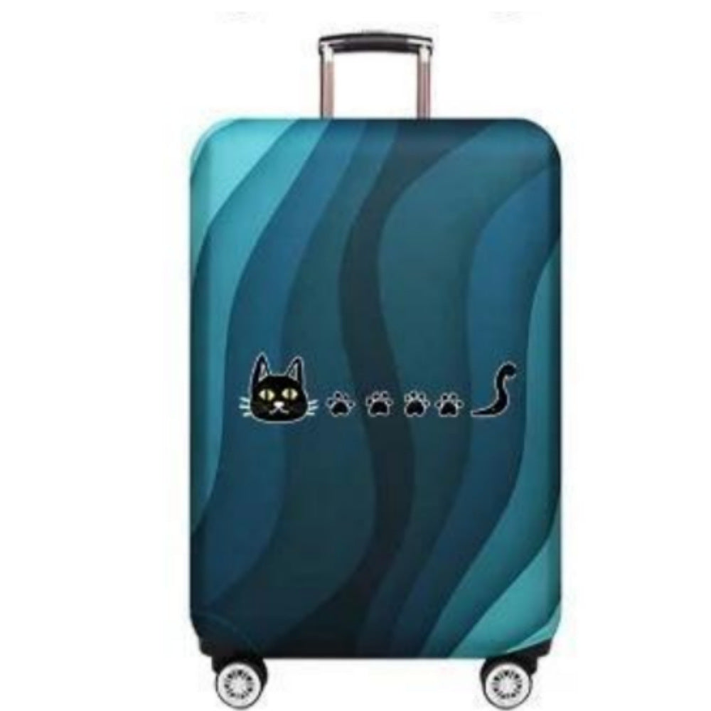 Women's hard-shell suitcase with playful paw print pattern Stornfield