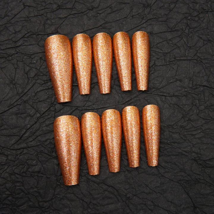 Glittering Stiletto Press-On Nail Designs