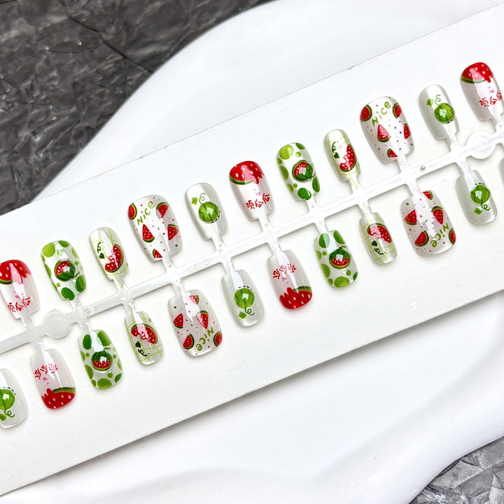Fruit-Inspired Press-On Nail Set