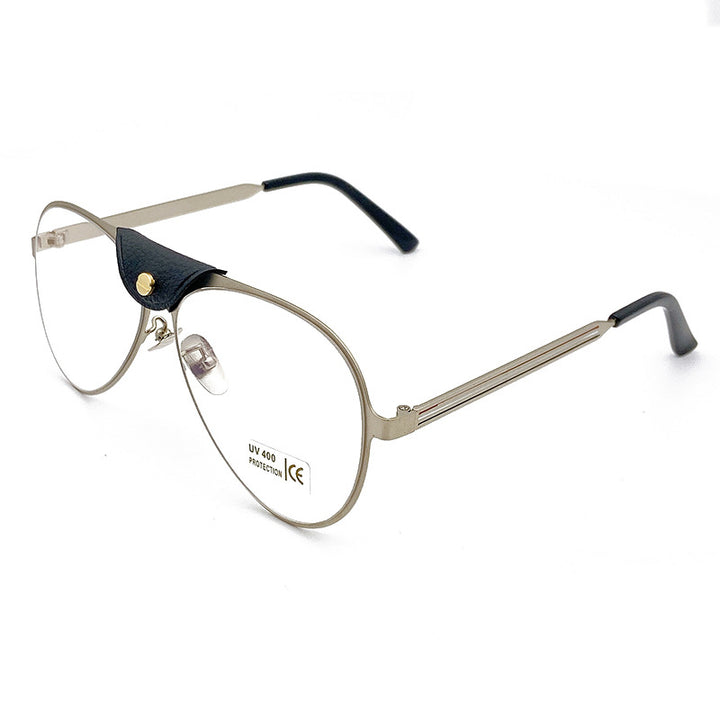 Retro Pilot Sunglasses with Blue Tinted Lenses Stornfield
