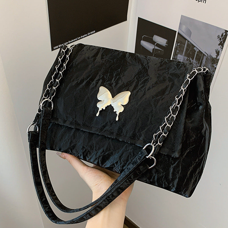 Chic Butterfly Accent Slouchy Handbag Stornfield