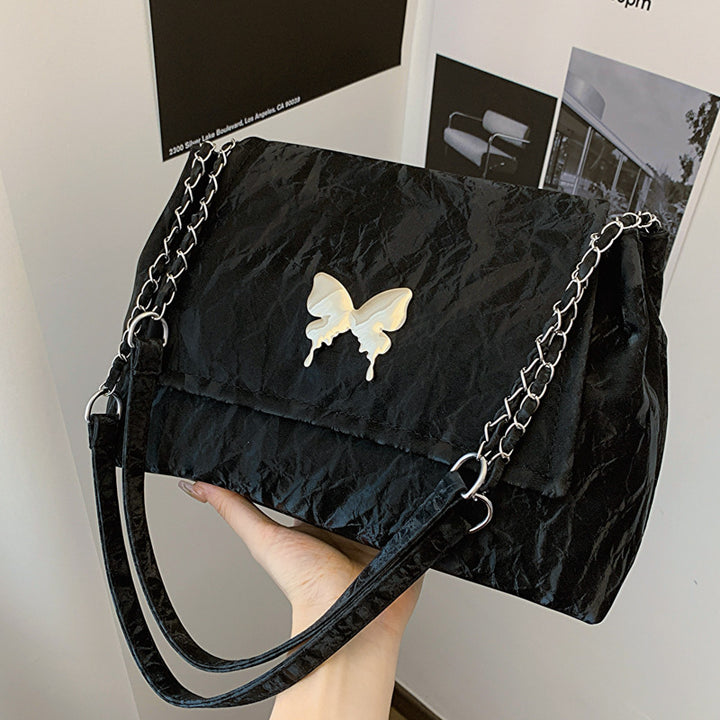 Chic Butterfly Accent Slouchy Handbag Stornfield