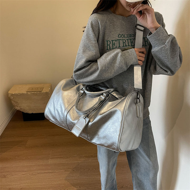 Premium Leather Weekend Duffle Bag