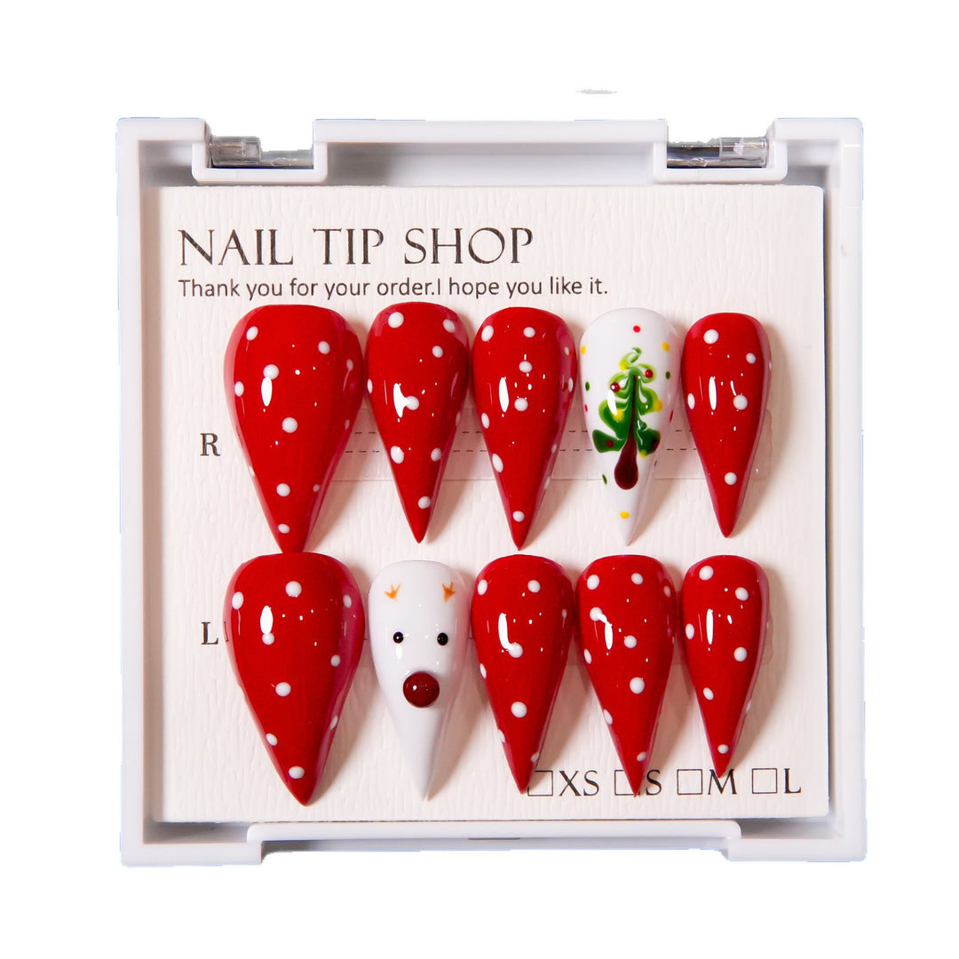 Festive Stiletto Press-On Nail Set