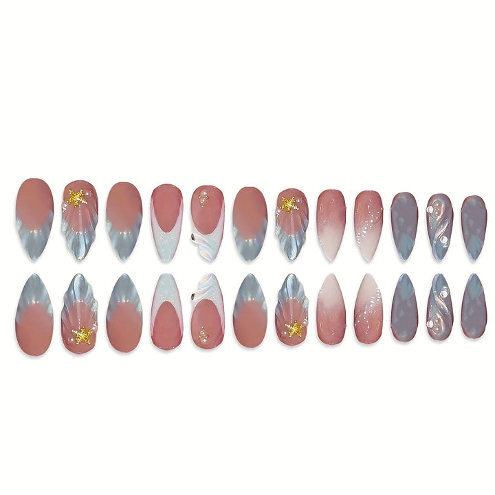 Mermaid-Inspired Press-On Nail Art Stornfield