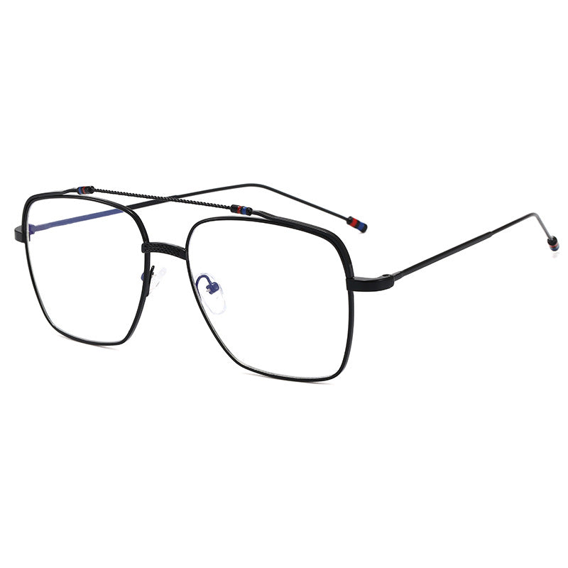 Ladies trendy curved glasses with narrow metal frame Stornfield