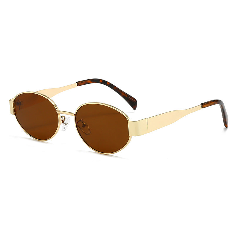 Retro-Inspired Oval Sunglasses