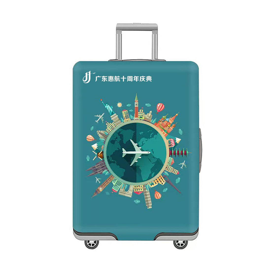 Unisex Suitcase with Creative World Travel Design Stornfield