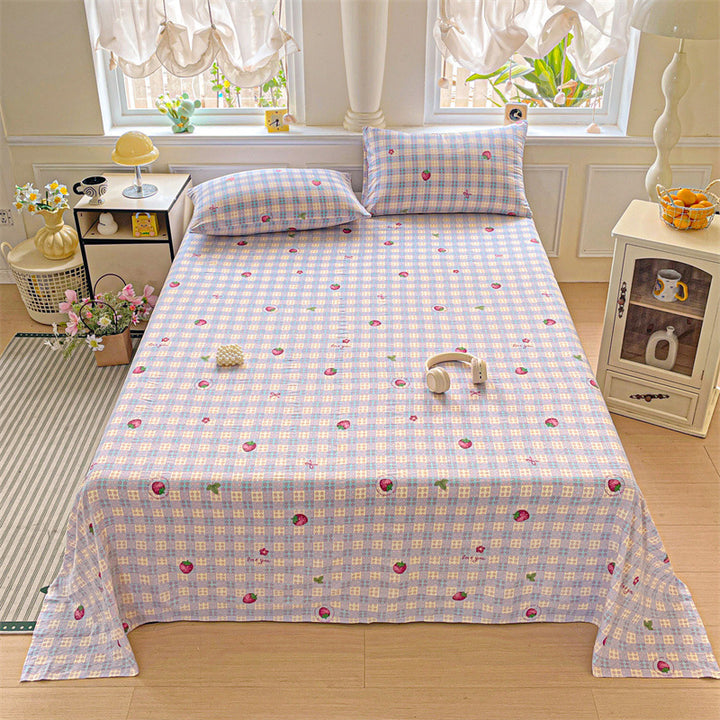 Cartoon-Themed Fitted Bed Sheet Set