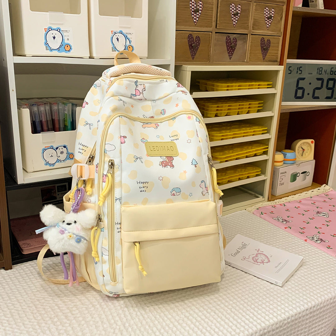 Whimsical Character-Themed School Backpack Stornfield