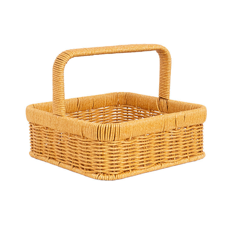 Handcrafted Natural Fiber Storage Basket Stornfield