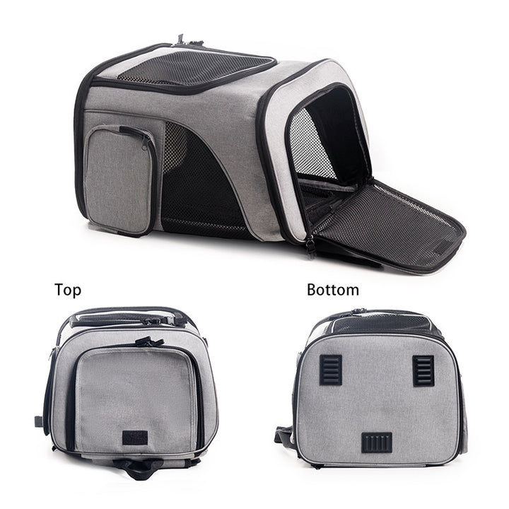 Portable Pet Backpack with Breathable Mesh Inserts Stornfield