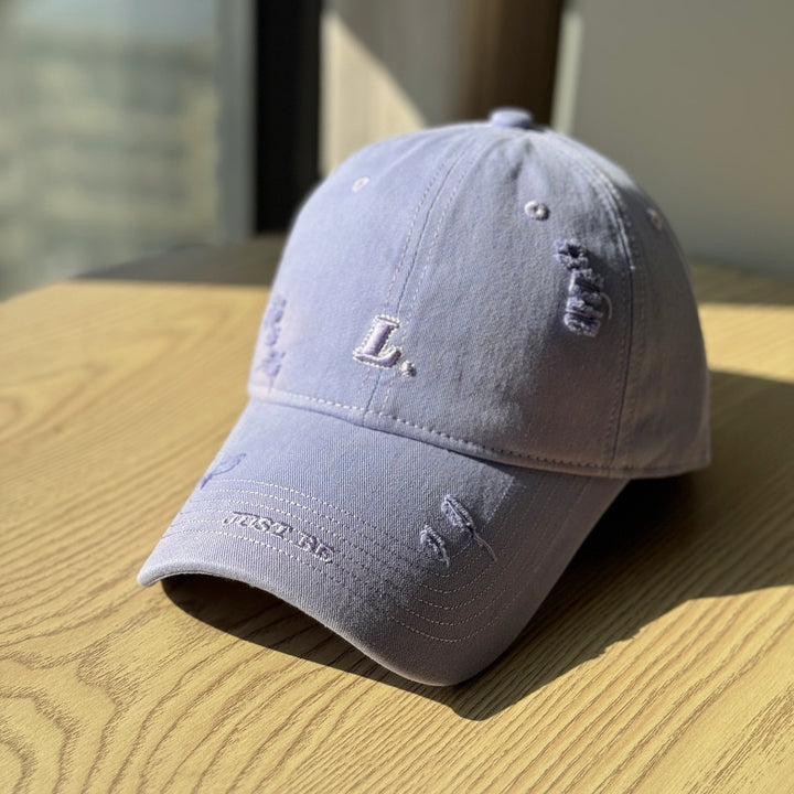 Women's Distressed Cotton Baseball Cap Stornfield