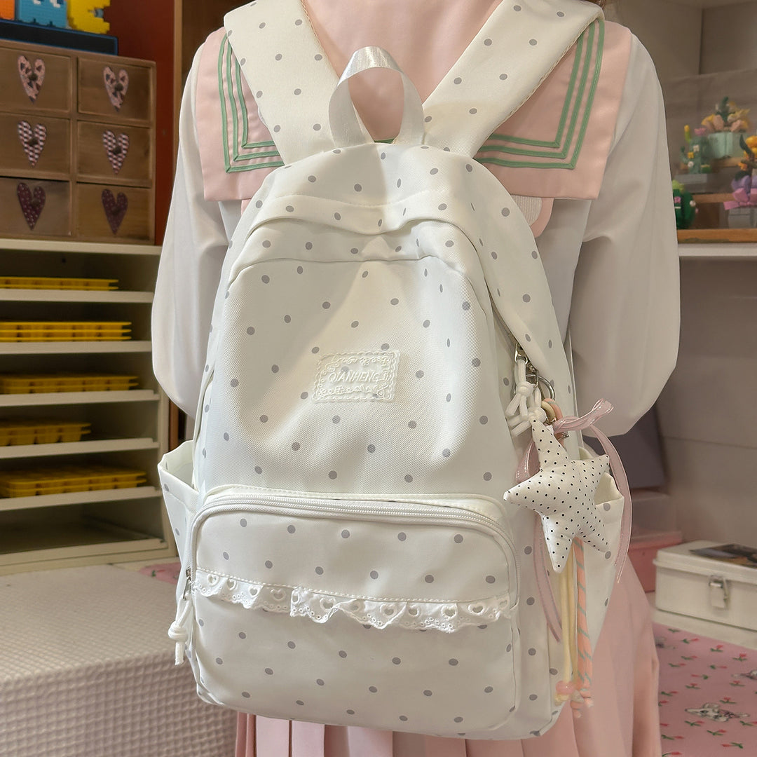 Polka Dot Decorative Backpack Stornfield
