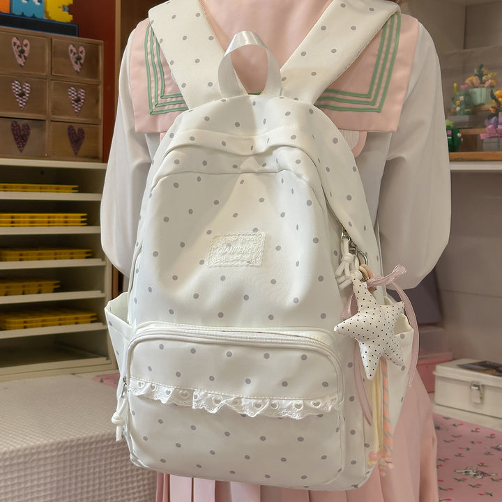 Polka Dot Decorative Backpack Stornfield