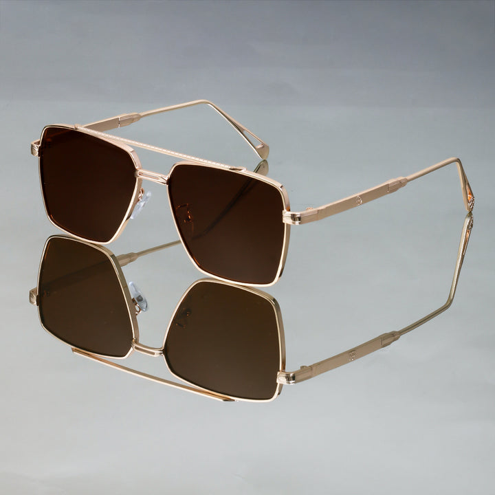 Women's oversized sunglasses with elegant metal frame Stornfield