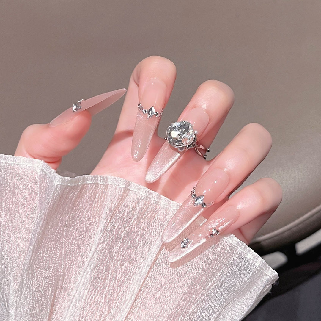 Luxury Glittery Stiletto Nail Extensions Stornfield