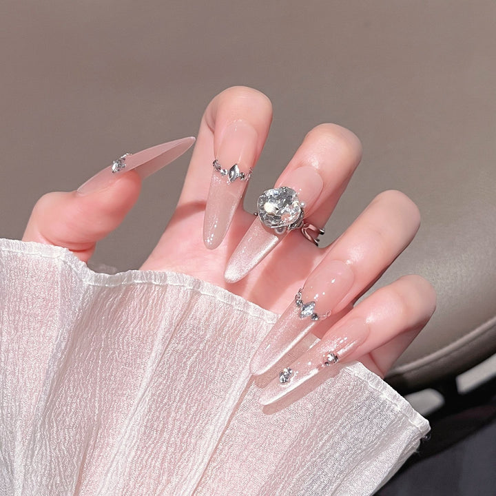 Luxury Glittery Stiletto Nail Extensions Stornfield