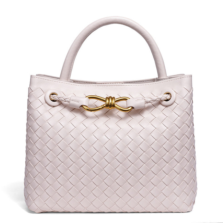 Elegant Braided Leather Tote Stornfield
