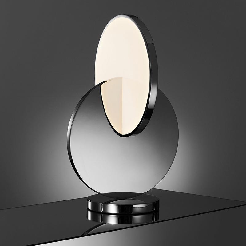 Artistic Table Lamp with Geometric Design