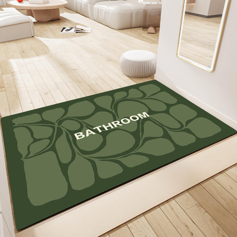 Decorative Floral Bathroom Mat Stornfield