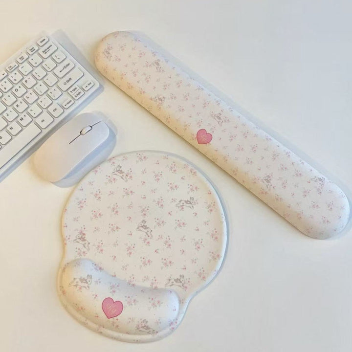 Stylish Floral Ergonomic Mouse Pad