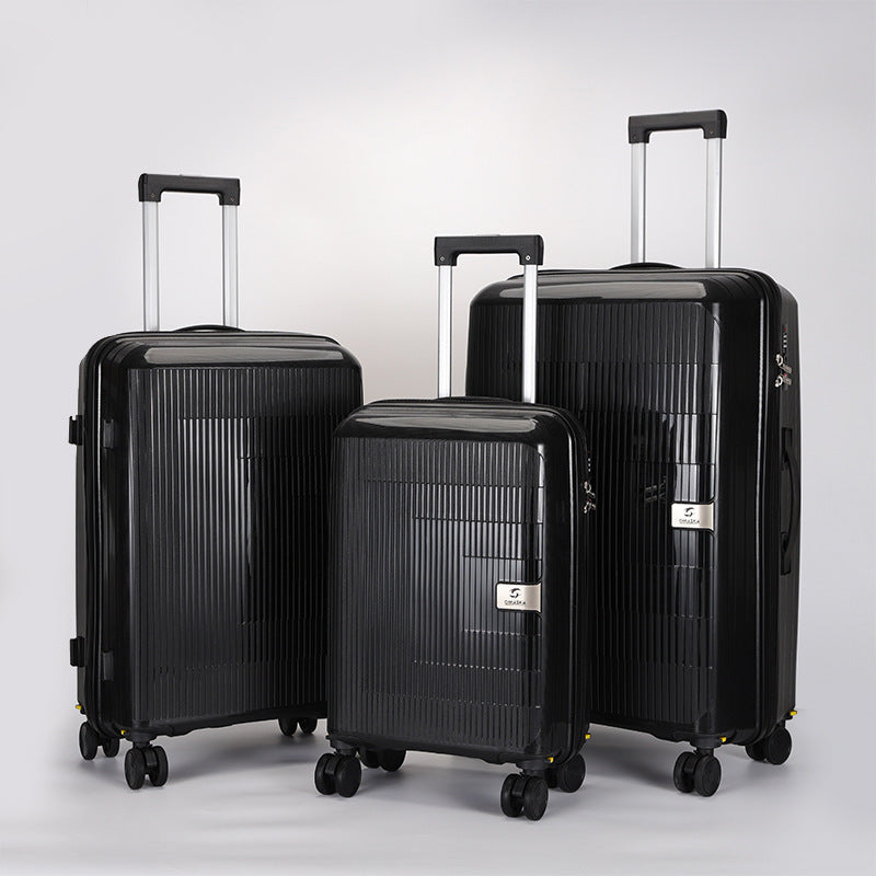 multi-size hardshell spinner luggage set with telescopic handles and double-spinner wheels Stornfield