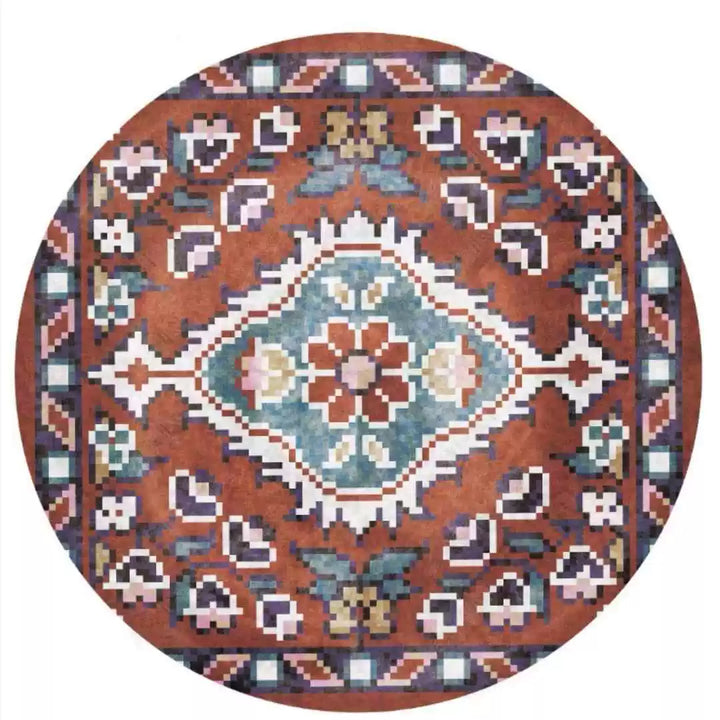Round Vintage Area Rug