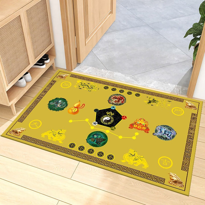 Decorative Zodiac-Themed Area Mat