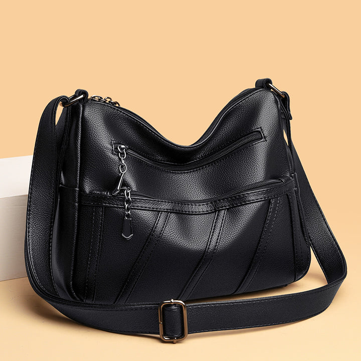Elegant Zip-Detail Shoulder Bag Stornfield