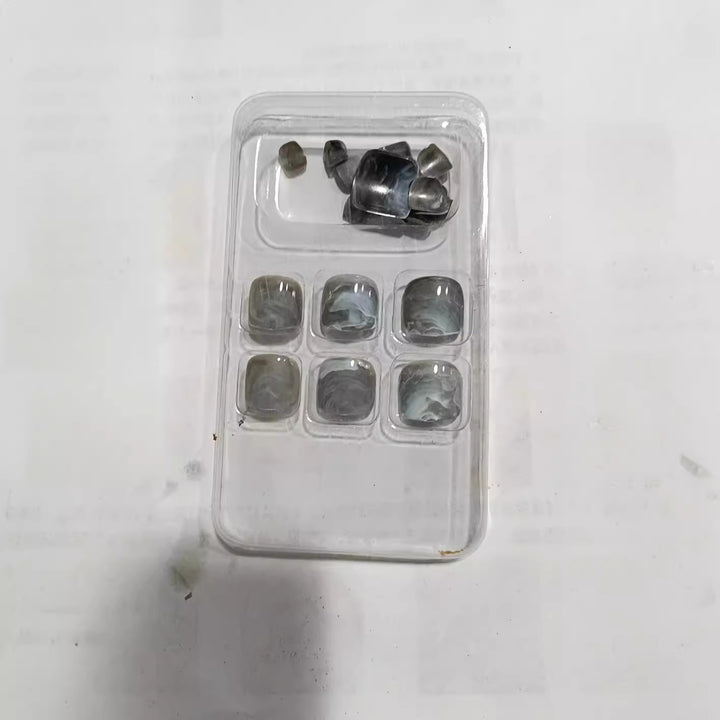 Marble Effect Press-On Nail Set Stornfield