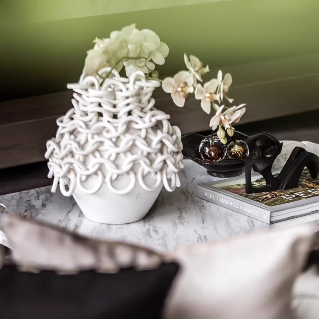 Sculptural Decorative Necklace Vase