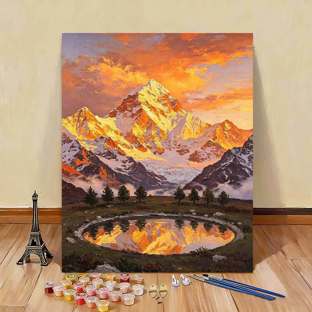 Scenic Mountain Landscape Paint by Numbers Art Kit Stornfield