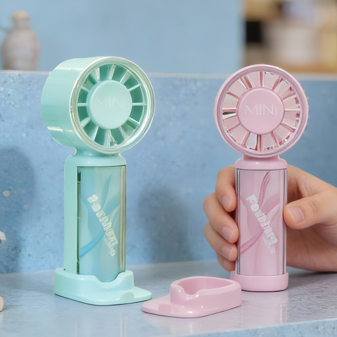 Portable hand fan with LED display Stornfield