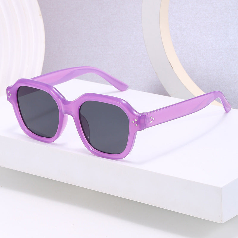 Ladies fashionable square sunglasses with mirrored lenses Stornfield