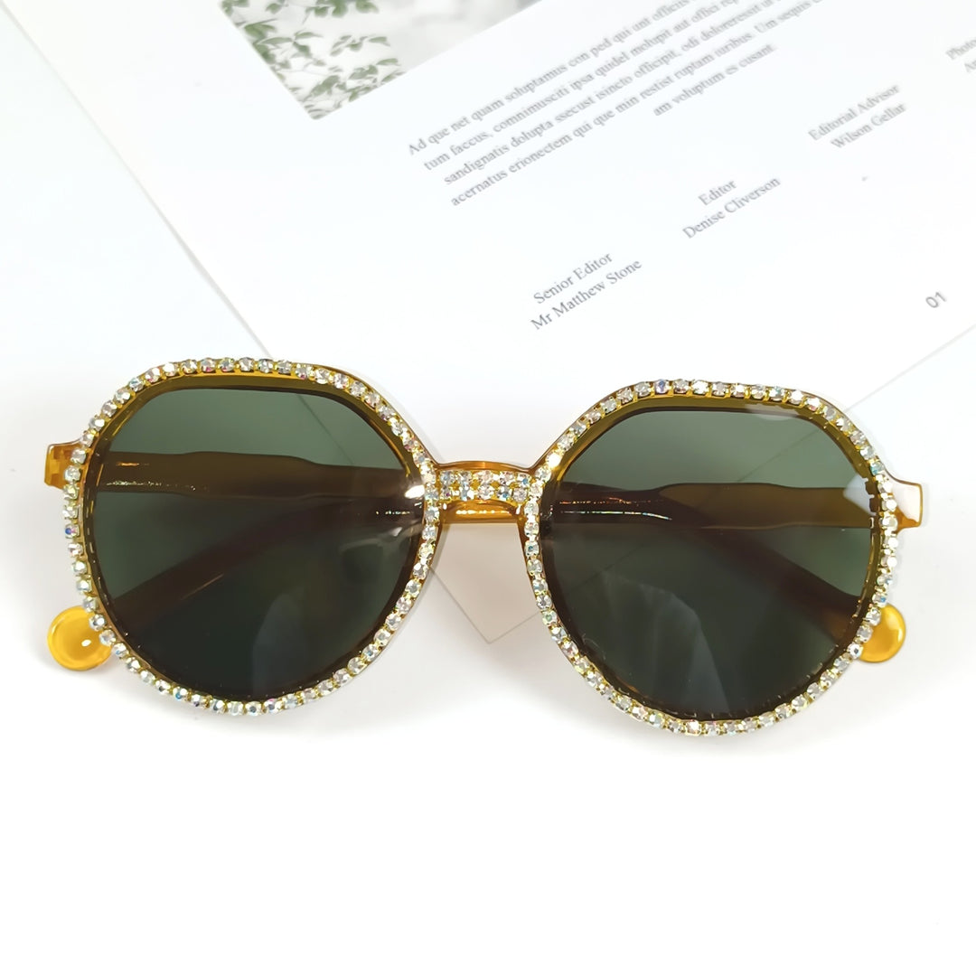 Women Glittering Oversized Sunglasses Stornfield