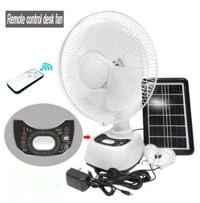 Women's solar-powered table fan with remote control Stornfield
