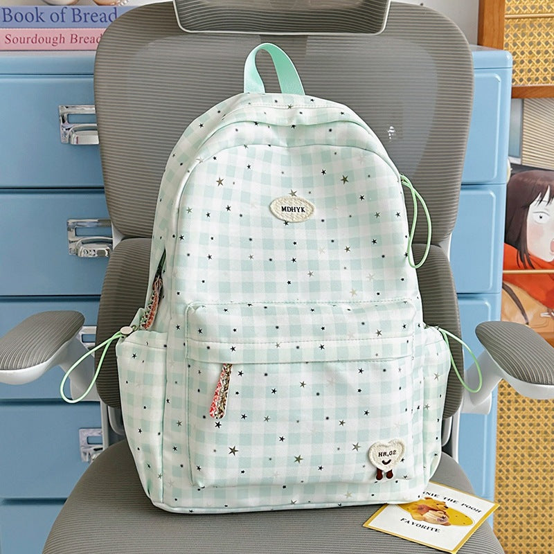 Stylish Checkered Mini Backpack Stornfield