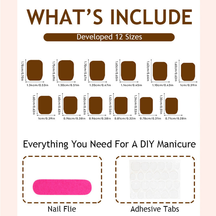 Artificial nail set with an elegant, natural look Stornfield