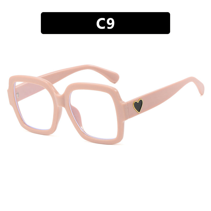 Women's square sunglasses with fashionable heart accent Stornfield