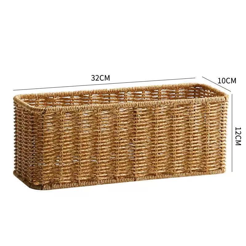Rectangular Handwoven Storage Basket Stornfield