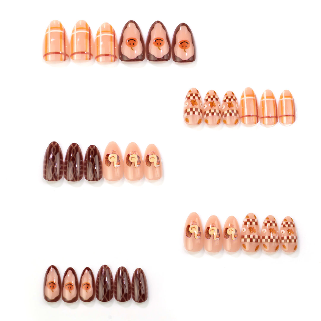 Seasonal Decorative Nail Press-On Art