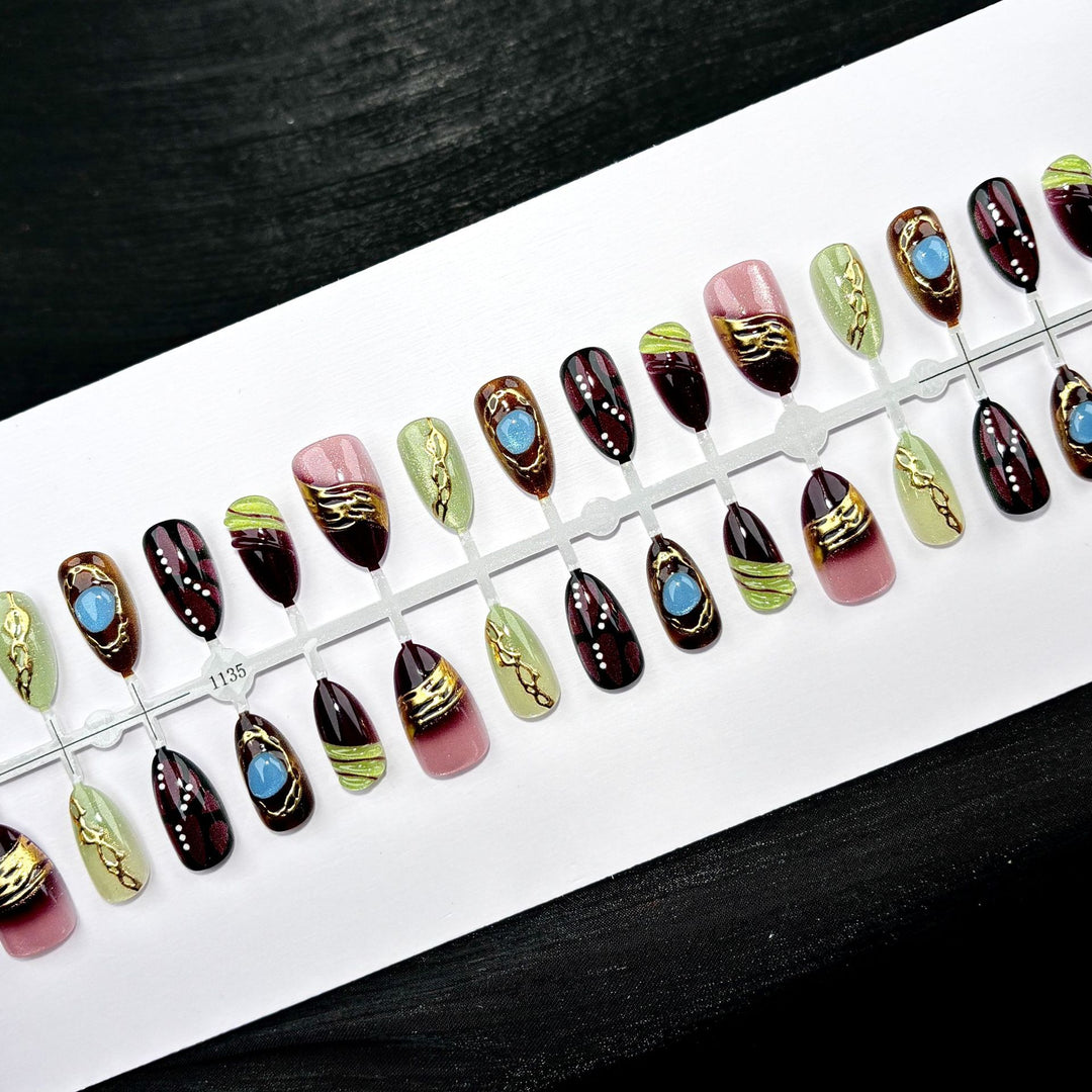 Luxury Decorative Press-On Nail Set