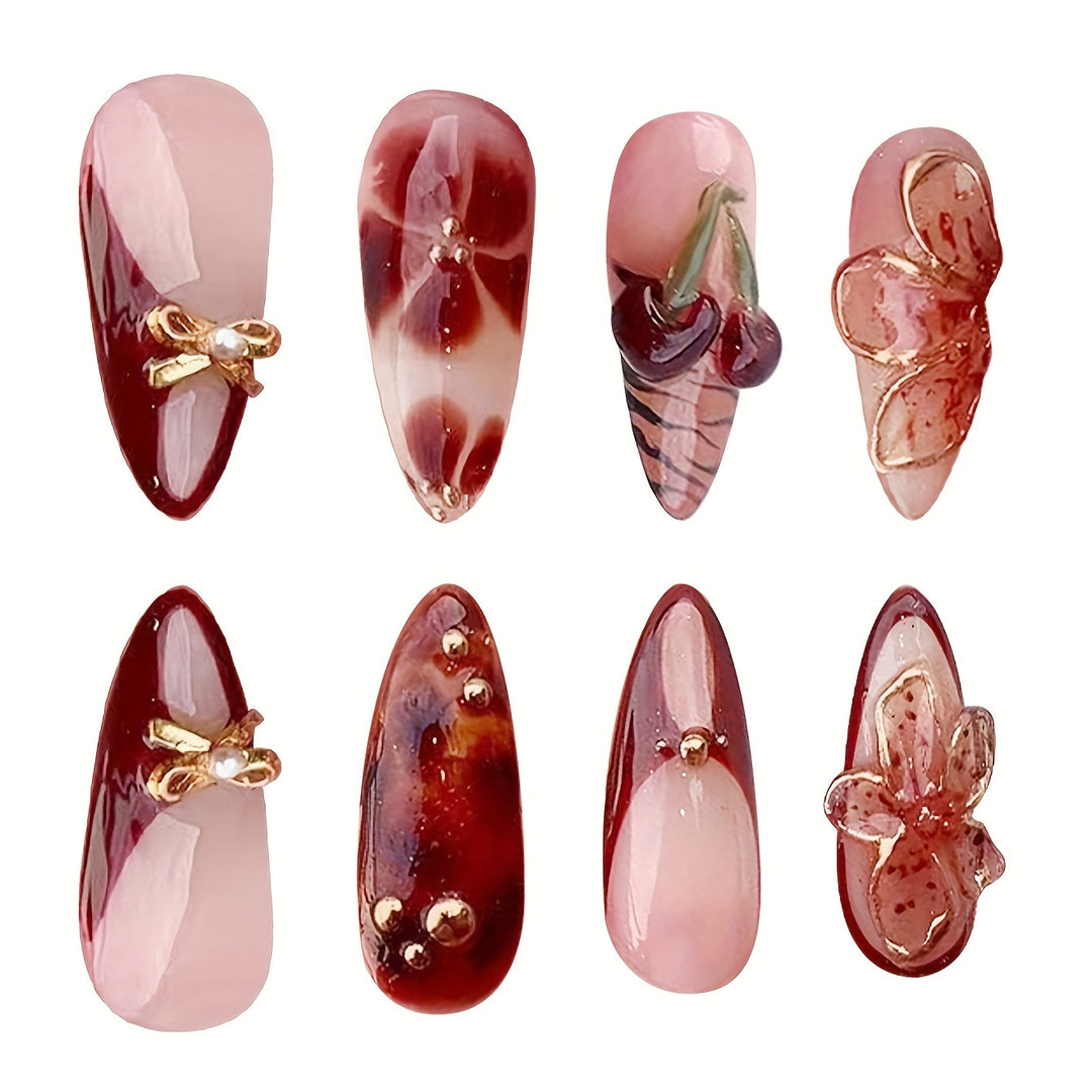 Creative Artistic Press-On Nail Design Stornfield
