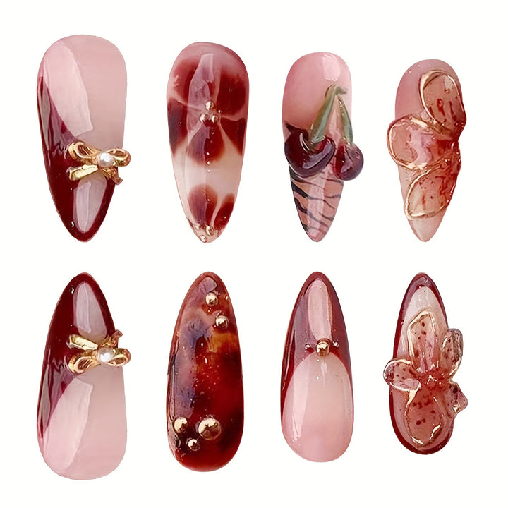 Creative Artistic Press-On Nail Design Stornfield