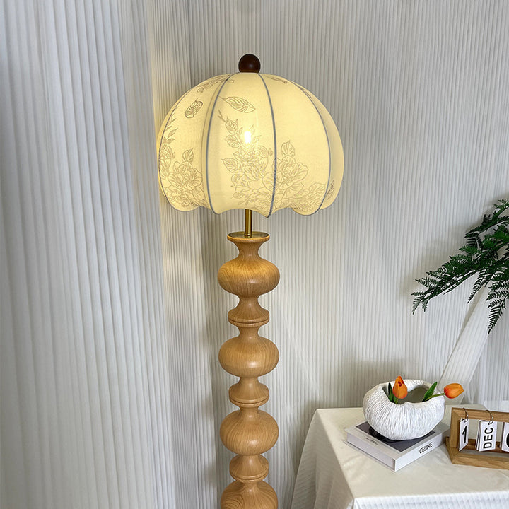 Elegant Floral Console Lamp