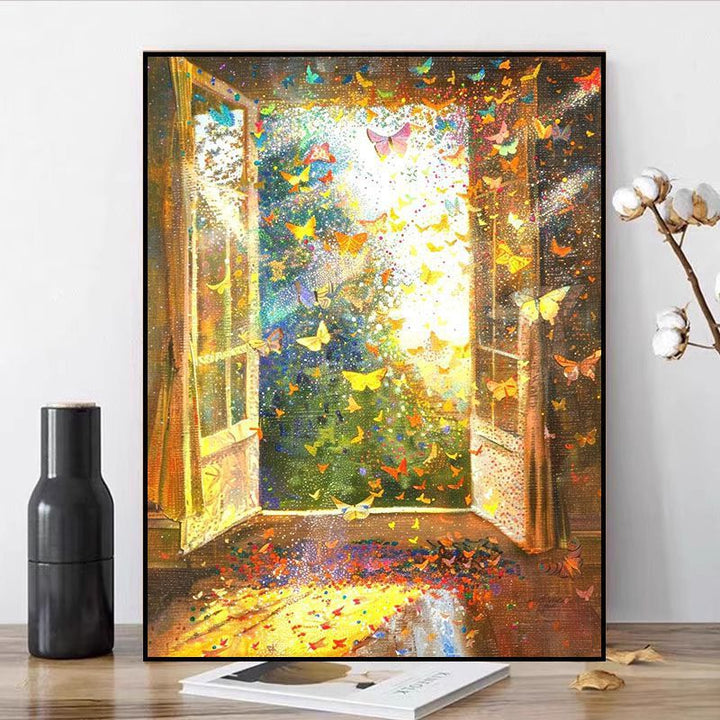 Butterfly-Inspired Dreamy Canvas Art Stornfield