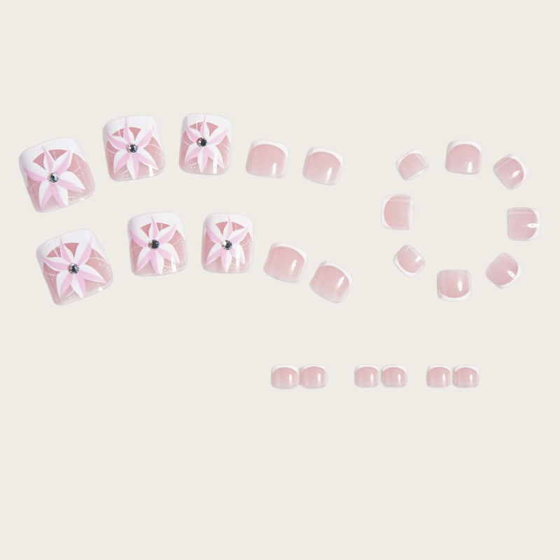 Artificial toenails with floral designs Stornfield